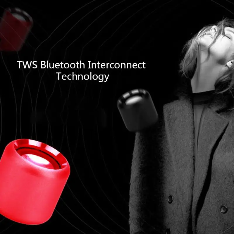 1 шт. TWS Мини Беспроводная связь Bluetooth динамик Шум Уменьшить HiFi Звук