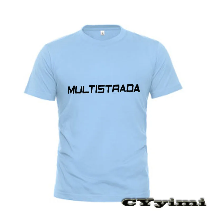 For Ducati  MULTISTRADA 1200/1260/S/GT  950  T Shirt Men New LOGO T-shirt 100% Cotton Summer Short Sleeve Round Neck Tees Male