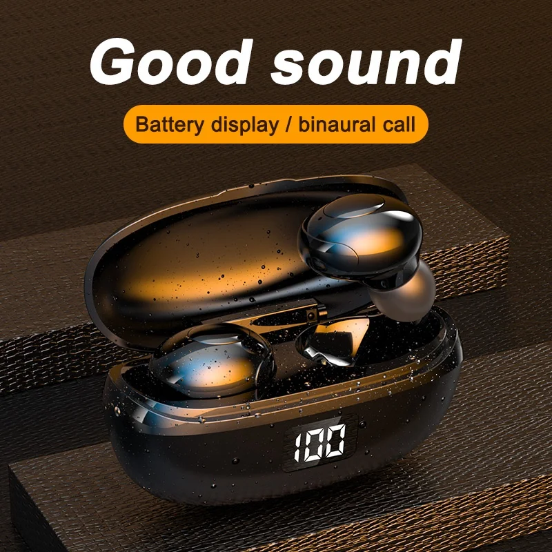Bluetooth Earphones with Microphone 9D Music Sport Noise Cancelling TWS Earbuds Waterproof Wireless Headphones