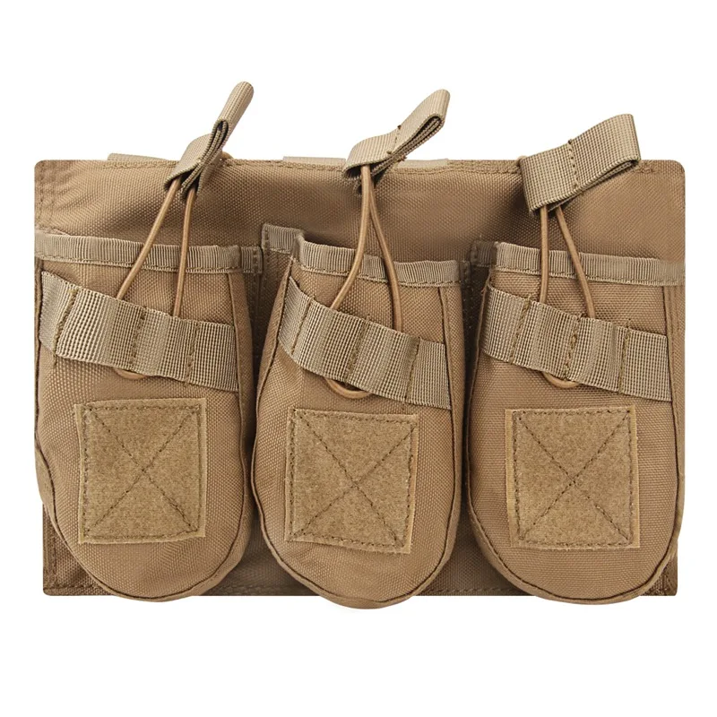 T Тактический MOLLE тройной чехол сумка с креплением на поясной ремень Fanny Pack Военный Ранец на открытом воздухе Регулируемый чехлы Чехол для телефона с карманом Охотничьи сумки - Цвет: T