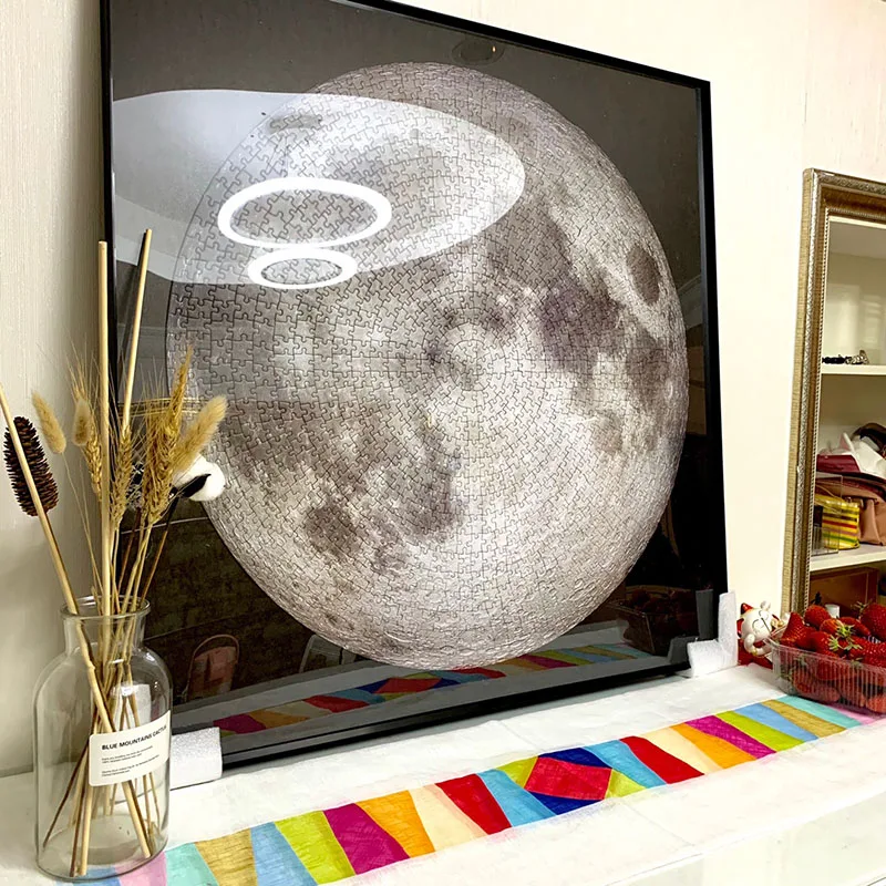 1000 штук Moon Earth головоломка сборка сложная Головоломка Развивающие игрушки