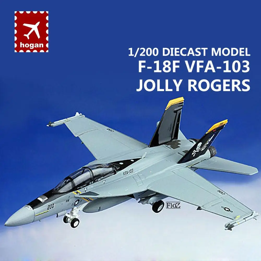 F-18F VFA-103 веселый Роджерс 1/200 литья под давлением модель самолета Hogan