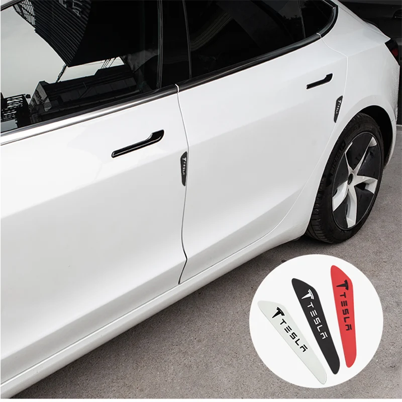 

4Pcs/Set Car Door Bumper Protectors for Model 3 Model S Model X PVC Accessories Door Guard Protective
