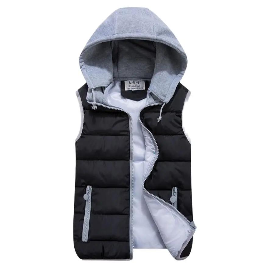 

Women Autumn Removable Hooded Thick Waistcoat Female Winter Warm Thick Sleeveless Down Jackets Lady Down Outerwear Vests Gilet