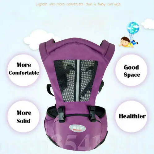 Infant Hip Seat Newborn Waist Hip Seat Wrap Belt Sling Backpack Front Back Chest Multifunction Breathable Carriers