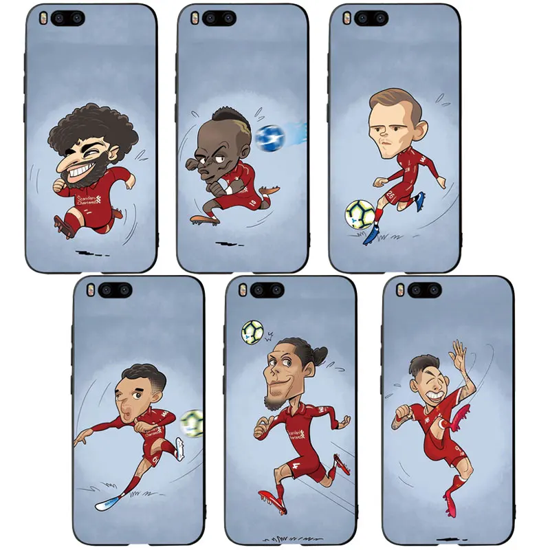 Чехол для телефона Football Van Dijk Salah Mane силиконовый чехол Xiaomi Redmi A1 A2 4X Note 5 Plus 8 9 SE lite 5A 6