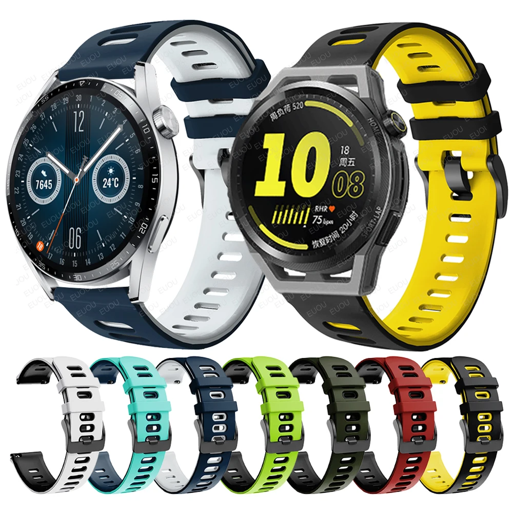 Easyfit-Correa de silicona deportiva para HUAWEI WATCH GT Runner, Pulsera  Original de 46MM, GT2 Pro, 1:1 - AliExpress