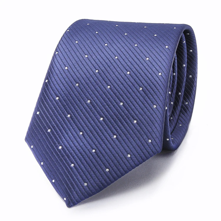 Мужской галстук в полоску, в горошек, 7,5 см, шелк, галстуки для мужчин, официальный синий галстук, Свадебный галстук, модный роскошный клетчатый бизнес