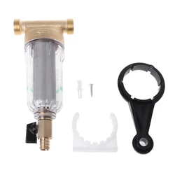 Filtre à eau en acier inoxydable avec mailles pour robinet,purificateur avant en cuivre, appareil utile contre la poussière domestique, 6 points, 