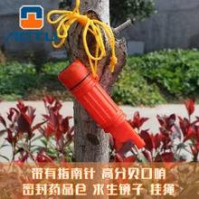 Bump Outdoor 5-in-1 Multi-functional First Aid Whistle Compass Survival Firestone fang shui cang Mirror AT7630