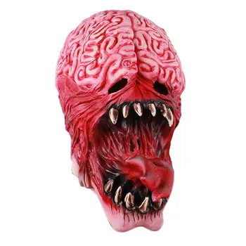 

Zombie Horror Long Tongue Brain Burst Mask Halloween Masquerade Party Costume