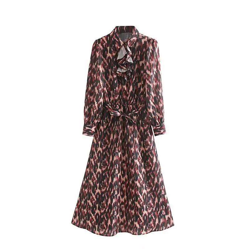 Женское облегающее платье-миди с оборками повседневное Брендовое платье