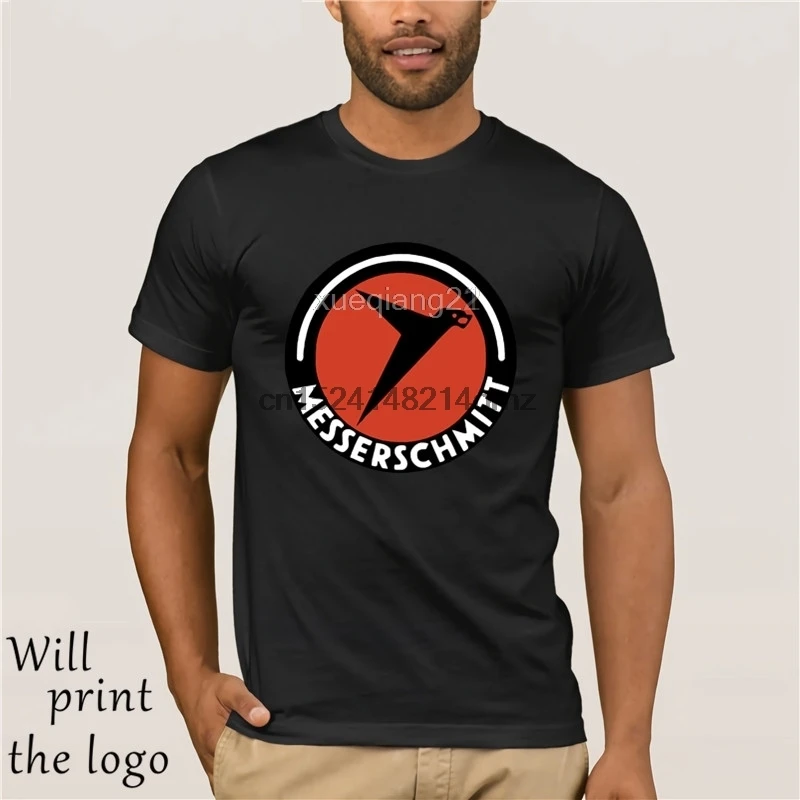 Maglia Messerschmitt T-shirt Collezionismo Luftwaffe Tee Мужская футболка в Cotone Che Basa T Shirt Повседневный Топ