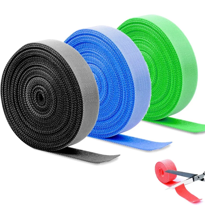 Enrollador de Cable USB, gestión de Cables de alimentación, organizador de Cables de teléfono, 1m, 3m, 5m, bobinado auxiliar, soporte pegado