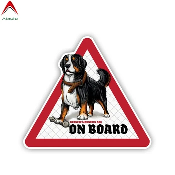 

Aliauto Warning Sign Car Sticker Bernese Mountain Dog on Board Vinyl Decals Automobiles Motorcycles Accessories,12cm*11cm