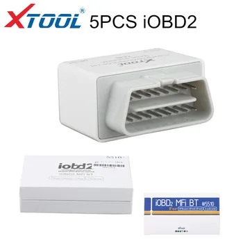 5 шт. XTOOL iOBD2-Auto сканер Bluetooth OBD2/EOBD (система бортовой диагностики, диагностический инструмент для iPhone / Android 5 шт. XTOOL iOBD2-Auto сканер Bluetooth OBD2/EOBD (система бортовой диагностики, диагностический инструмент для iPhone / Android