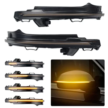 

For Audi Q5 FY 2018 2019 Q7 4M 2016 2017 2018 Flowing Water Blinker LED Dynamic Turn Signal Light Mirror Indicator Repeater