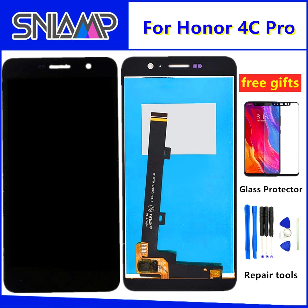 

5.0'' Display For Huawei Honor 4C Pro TIT-L01 LCD Display Touch Screen Digitizer Assembly With Frame Replacement Free Tools