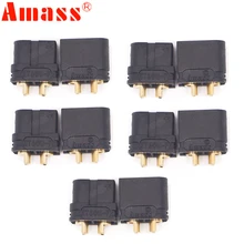 

10pcs AMASS XT60U XT60 Upgrade Plug Connector with 3.5mm Gold Plated Banana Plug for Lipo Battery (5 Pair )
