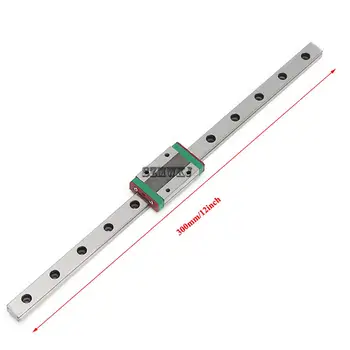 

1PCS 300mm Miniature CNC Linear Rail Sliding Motion Mini Slide Rail Linear Guide W/ MGN12H Sliding Block for CNC 3D Printer DIY
