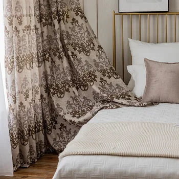 

Modern Curtains for Living Dining Room Bedroom Chinese ClassicalCurtain Rustic Decorations for Home FinishedProductCustomization