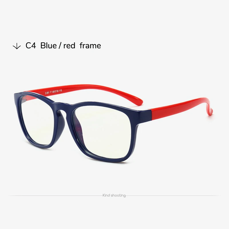 Toketorism маленькая оправа детские очки блокирующий синий светильник компьютерные очки для детей - Цвет оправы: C4