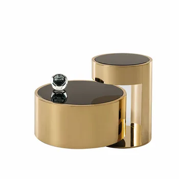 

European coffee table design high-end custom living room corner table