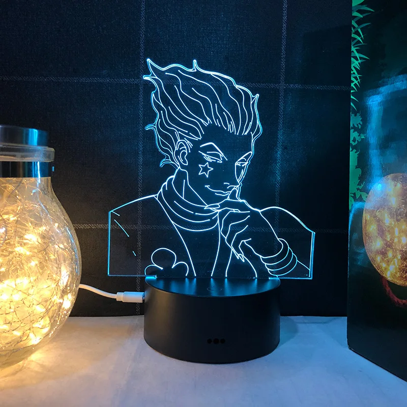 Аниме hunter X HYSKOA 3D ночсветильник серия Black Tentacle LED Sleep экшн-фигурка kawaii комнатный