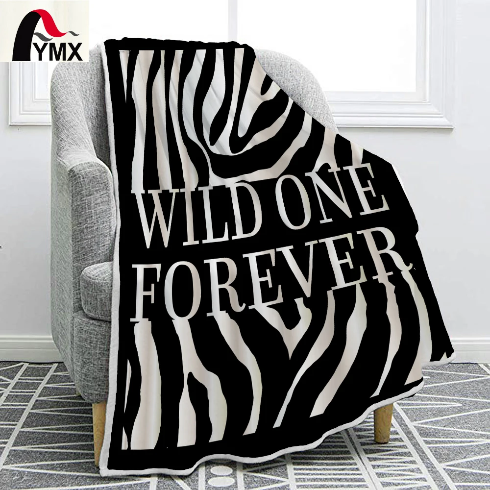 

FYMX Fashion Leopard Skin Pattern Blanket Love Dream and Wild Sherpa Blanket for Adult Couch Soft Plush Bedding