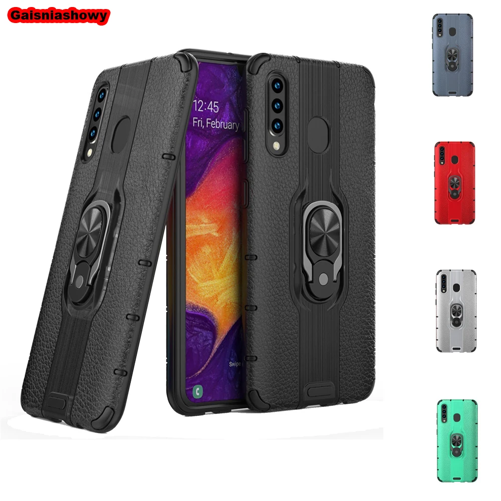 Case For Samsung Galaxy A50 A30 A20 Kickstand Finger Ring Holder A7 2018 M20 M30 A40S Phone Cover Shell |