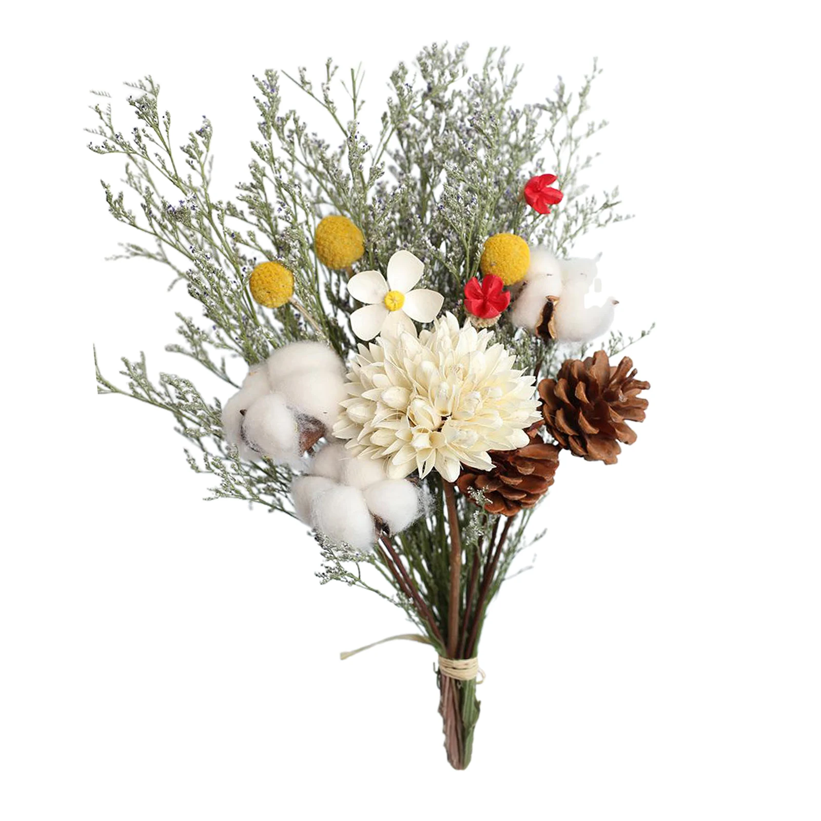 Natural Dried Flowers Bouquet Dry Flowers Plant Stem Decorative Photography Photo Backdrop Wedding Party Home Vase Decors