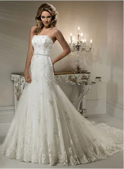 『Cheap!!!』- 2021 new African Wedding Dresses Sweetheart Lace Mermaid
Plus Size Bridal Gowns custom made Tiered Sweep Train Wedding Vestidos