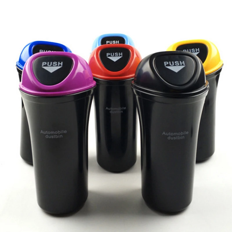 Car Trash Storage Bin Accessories Car Door Seat Back Sun Visor Trash Can Paper Trash Can