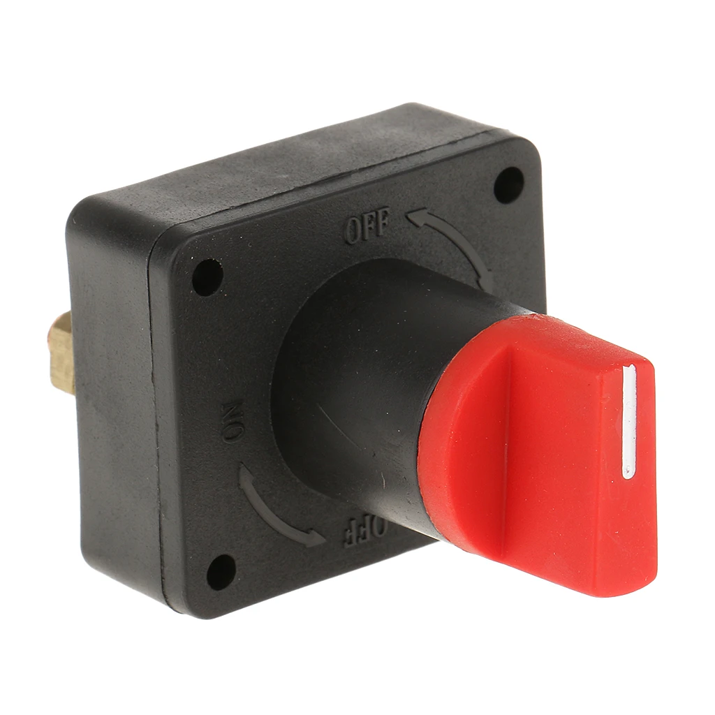 100A Red and Black Battery Master Disconnect Rotary Cut/Off Isolator Kill Switch