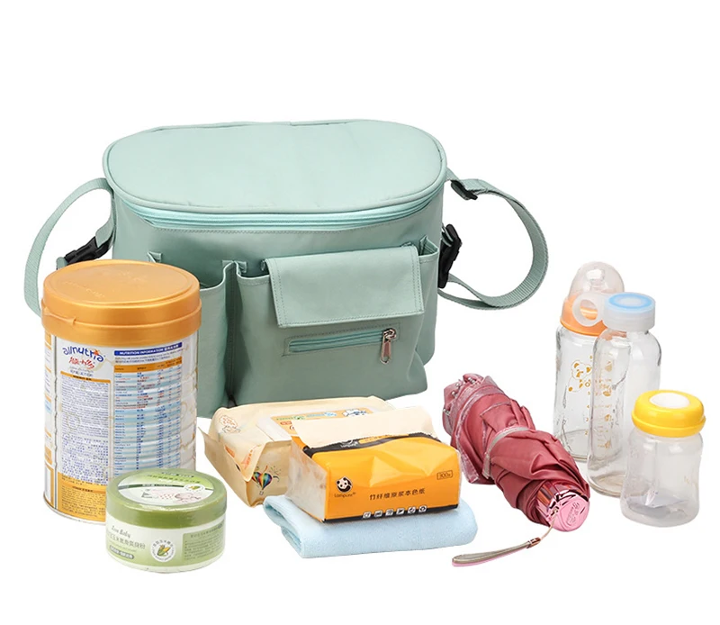 Stroller Bag Cup Holder Large Capacity Baby Accessories Cart Bag Stroller Organizer Outdoor Travel Hanging Carriage Mommy Bag summer baby stroller accessories