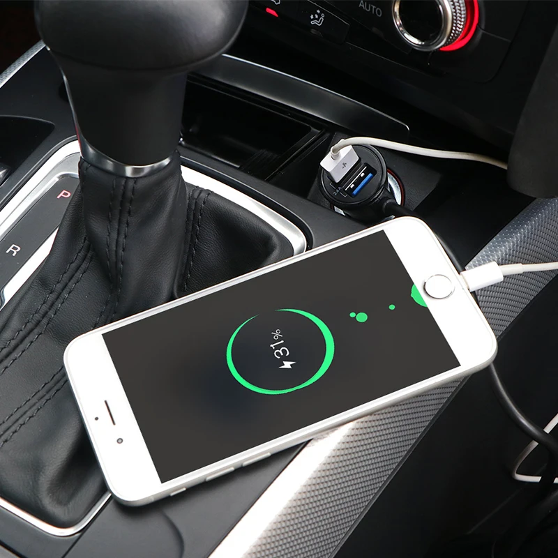 QC3.0 быстрое автомобильное зарядное устройство 4 USB для iPhone samsung Xiaomi Универсальный мобильный телефон QC 3,0 Быстрая зарядка 5 V/2.4A автомобильные зарядные устройства адаптер