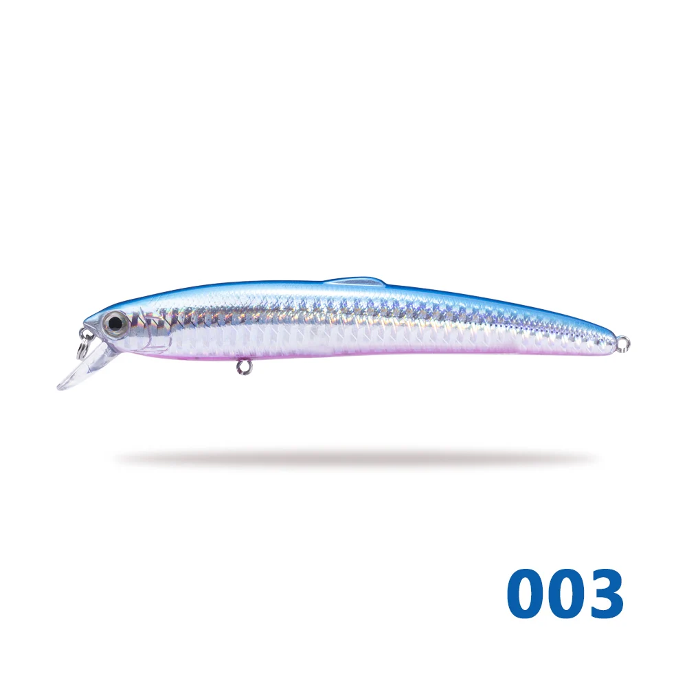Hunthouse minnow морская жесткая приманка для рыбалки 12,5 см/17,5 г 14,7 см/27 г твердое тело 8 цветов для морского баса - Цвет: 003