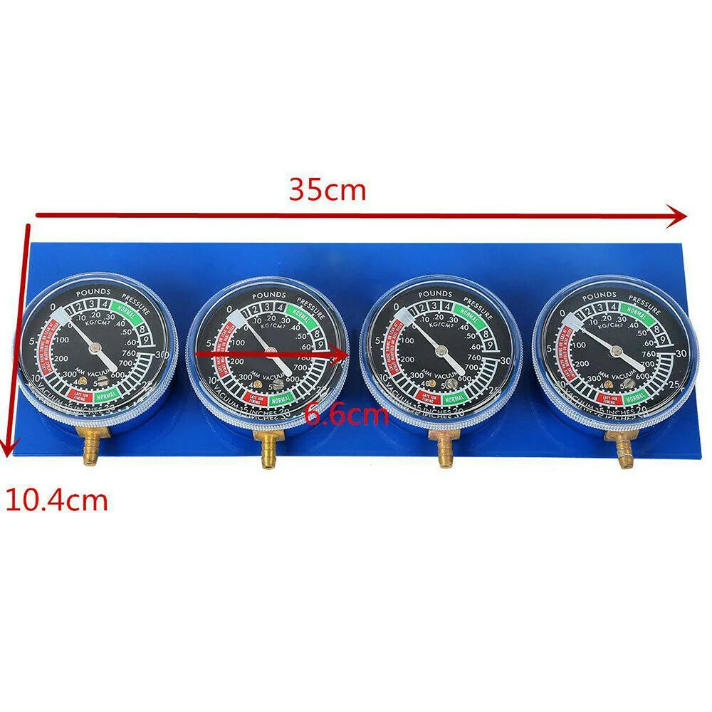 Мотоцикл топливный вакуумный карбюратор синхронизатор инструмент Carb Sync Gauge 4 цилиндра высокое качество и долговечность