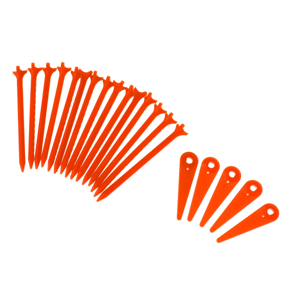 1 Set Golf Tees Plastic Tee Lot with Direction Mark Golf Accessory for Indoor Outdoor Practice