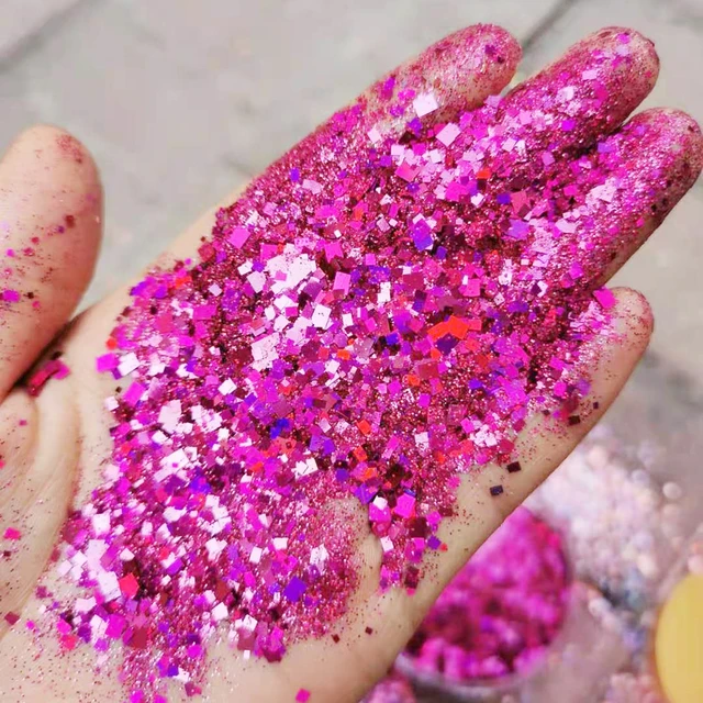 BULK) 1KG Nail Glitter Powder For Crafts Diy 16 Colors Red/Pink/Silver..Holographic Glitter Sequins Nails AliExpress