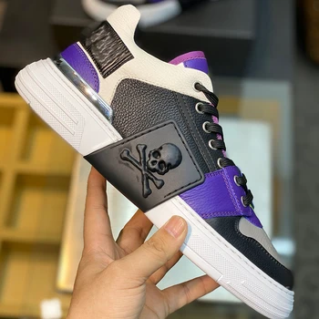 

Starbags PP sports men's shoes Italian original skull head advanced leather top luxury standard manufacturing 2020 running shoes