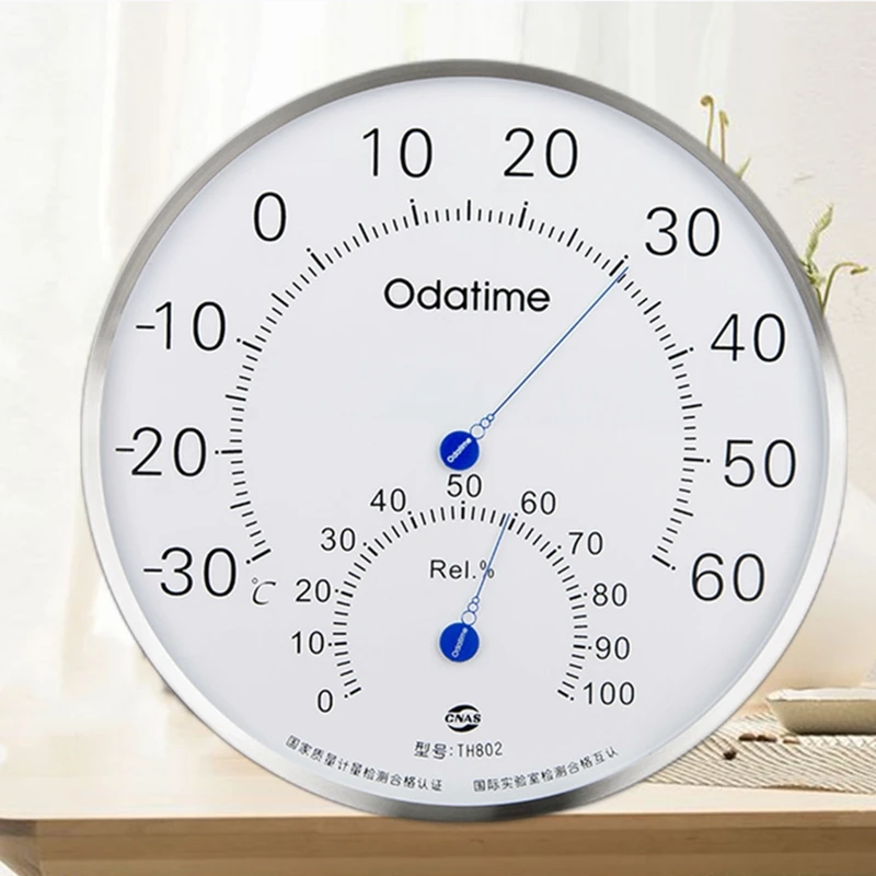 Гигрометр термометр из нержавеющей стали 25 см|Приборы для измерения температуры|