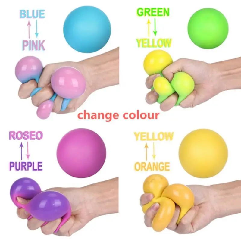 Antistress Pressure Needoh Ball Stress Relief Change Colour Squeeze Balls Dna For Kids Adults Hand Fidget Toy Squishy Stressball | Игрушки и
