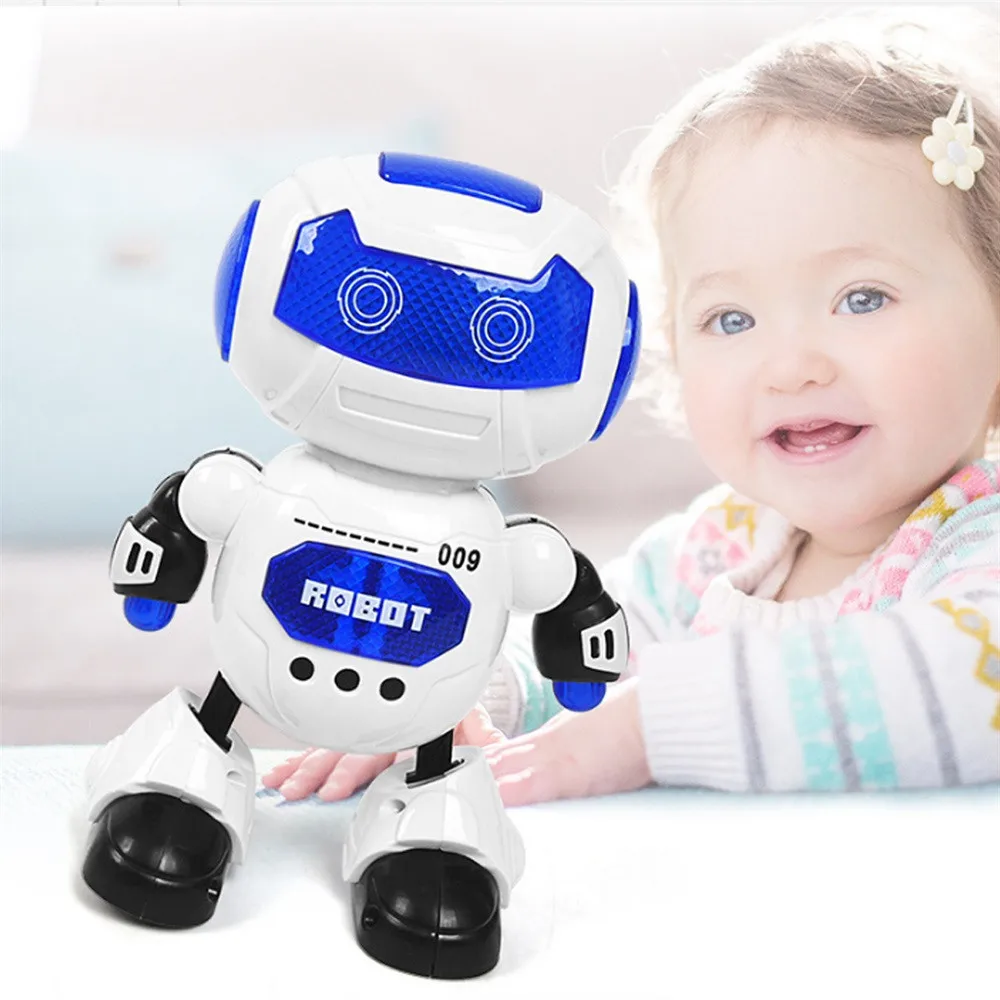 Electronic Dancing Robot With Musical& Lighting Robot Fun Learning Toys For Kid RC Robot Interactive Lighting Dancing Toys Gift