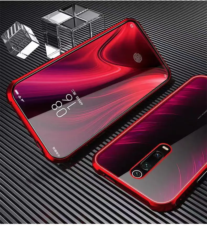 

360 Protective Magnetic Double-Side Tempered Glass phone cases for Xiaomi CC9 8 9 K20 K20 PRO Anti-peep cover Redmi Note 7