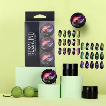 

5ML For ROSALIND Crack Nail Gel Burst Crack Glue Set 6-Color Magic Cracking Nail Polish Leopard Gel Cracking Glue 6PCS Nail Tool