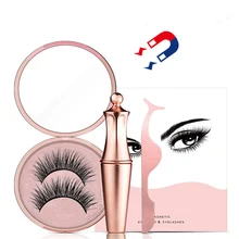 Магнитная подводка для глаз 5 магнитные накладные ресницы водостойкие жидкие подводки для глаз Макияж Косметика природа длинный магнит Накладные ресницы с пинцетом