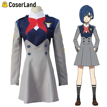 

DARLING in the FRANXX Strelizia 015 Ichiro Cosplay Costume 390 Miku 556 Kokoro 196 Ikuno Girls Uniform Set Halloween Outfit Suit