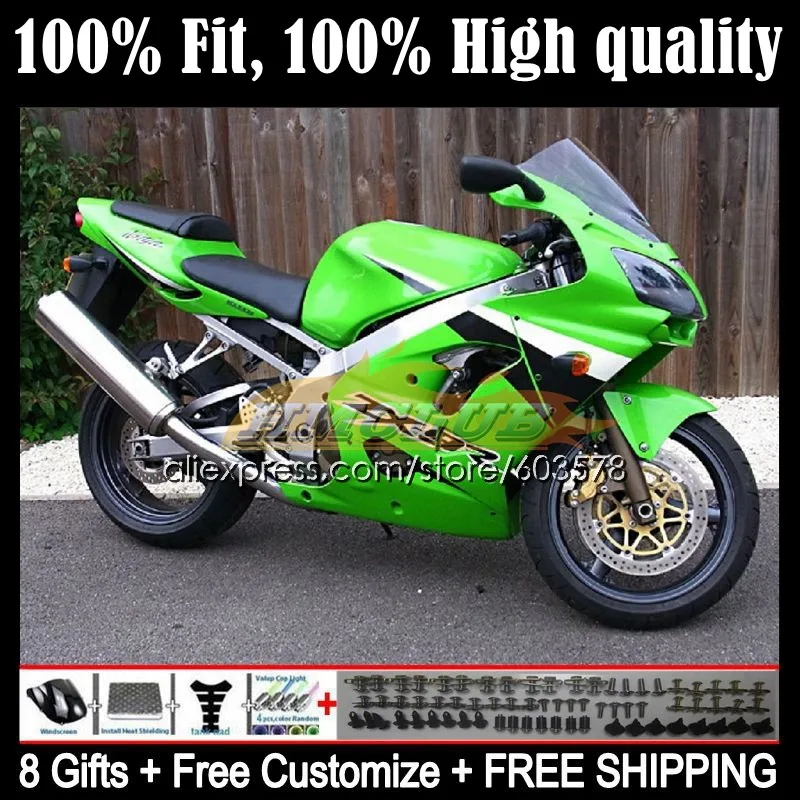 Корпус OEM для KAWASAKI NINJA ZX9 ZX 9R 9 R 900CC ZX9R 02 03 119CL.29 ZX900 900 CC ZX-9R 2002 2003 обтекатель lucky green |