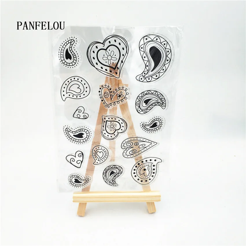 Прозрачный силиконовый штамп PANFELOU Snails love/печать сделай сам для